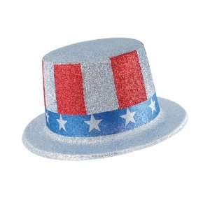  Glittered Patriotic Top Hat Case Pack 72