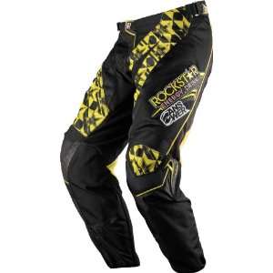  Answer Rockstar Vented Youth Offroad Pants Black/Yellow 