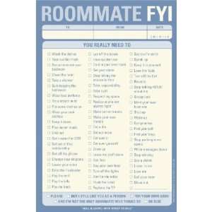  Roommate FYI Behavior Correction Note Pad