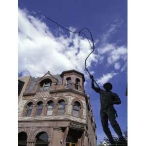  Bullwhacker Statue and Securities Building on Last Chance 