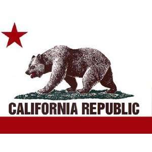 California State Flag California Republic Bear Flag Bumper 