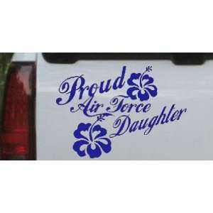 Proud Air Force Daughter Hibiscus Flowers Military Car Window Wall 