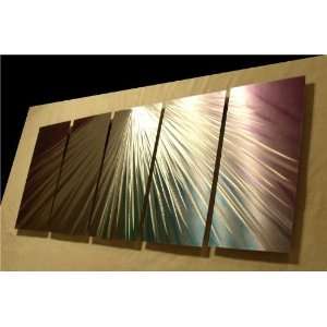  Exploding Rainbow   Abstract Painting Metal Wall Art 