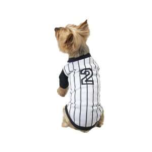   Baseball Sports Jersey Yankee Type Dog Tee Shirt Small