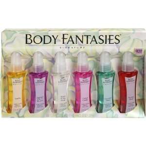  6 Body Fantasies Signature Set Each Body Spray 1.7 Fl Oz 