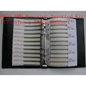 0603 SMD resistor assorted folder 177 value x 50pcs chip resistor 