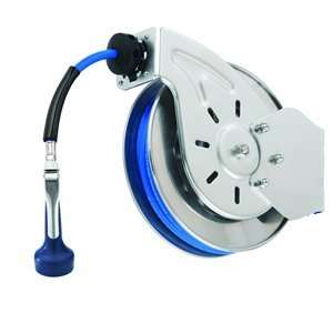  T&S B 7112 08M 15 Open Stainless Steel Hose Reel with B 