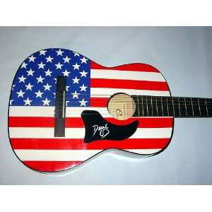  DEREK TRUCKS Autographed Signed USA FLAG Guitar PROOF 