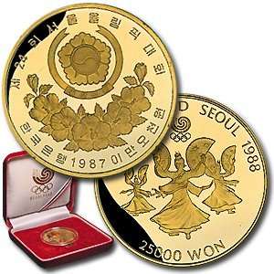  Korea South 1987 25,000 Won Gold Proof 