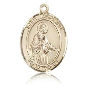  14kt Yellow Gold 1in St Remigius of Remis Medal Jewelry
