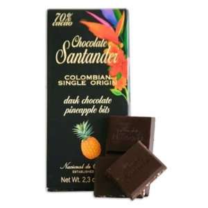Chocolate Santander Dark Chocolate and Pineapple Bar  