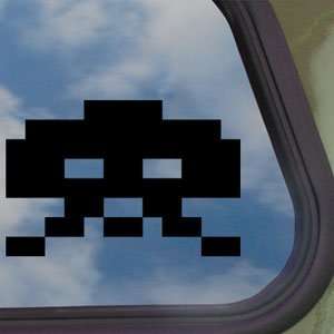 Space Invader Black Decal Wii Car Truck Window Sticker 