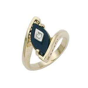    Womens Jet Semi Precious Jade Ring, 10110, Size 5 10 Jewelry
