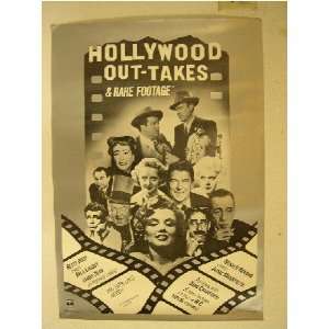  Hollywood Outtakes Poster Marilyn Monroe Ronald Reagan 