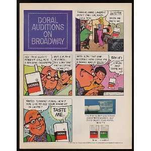  1971 Doral Cigarette Auditions on Broadway Print Ad (7787 