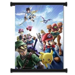  Super Smash Bros Brawl Game Fabric Wall Scroll Poster (16 