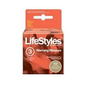 LifeStyles Warming Pleasure Latex Condoms with Warming Lubricant, 12 