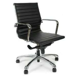  NDI Office Furniture 10821KT BLK Segmented Leather 