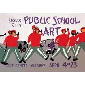  Sioux City Public School Art 28X42 Canvas