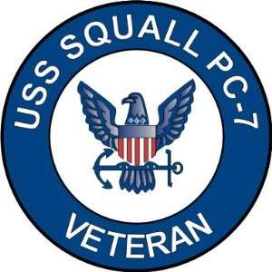  US Navy USS Squall PC 7 Ship Veteran Decal Sticker 5.5 