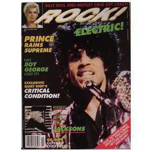    Rock  Electric  Magazine Prince Cover Nov. 1984 