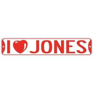 LOVE JONES  STREET SIGN