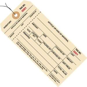  6 1/4 x 3 1/8   (7000 7999) Inventory Tags 1 Part Stub 
