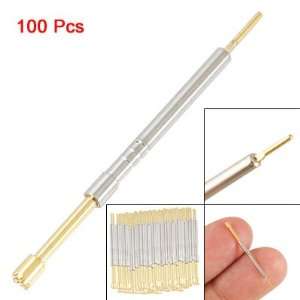   100 Pcs 9 Point Serrated Tip Spring Test Probes