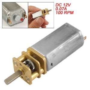   12V 0.07A 100RPM 3mm Dia Shaft Electric Speed Reducing DC Geared Motor