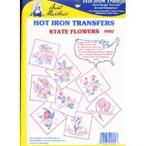  13564 PT State Flowers Quilt Iron On Transfer by Aunt 