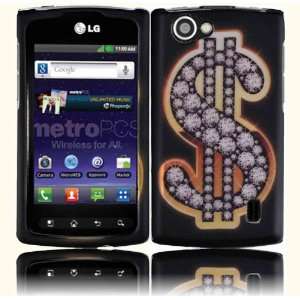 Dollar Design Hard Case Cover for LG Optimus M+ MS695 Cell Phones 