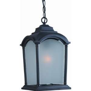   Outdoor Pendant Size Medium, Finish Black with Bronze Highlight