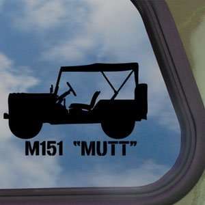 M151 Mutt Vietnam Era Jeep Top Up Black Decal Car Sticker 