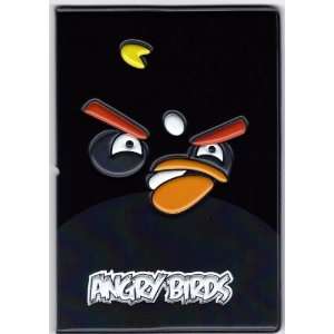 Black Bird in Angry Bird iPhone Game App 3D Passport Cover ~ Bomb Bird 