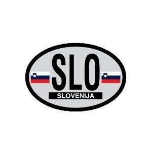  Slovenia oval decal   Slovenia Country of Origin Sticker 