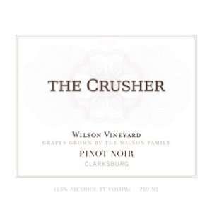  2010 The Crusher Wilson Vineyard Clarksburg Pinot Noir 