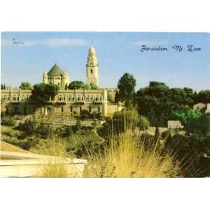  1990s Vintage Postcard View of Mount Zion Jerusalem Israel 