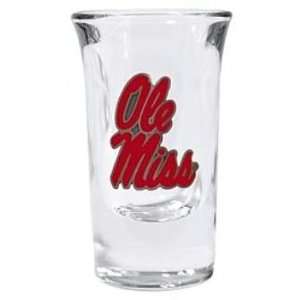  University of Mississippi Rebels 1 ounce Fluted Shot Glass 