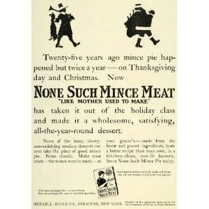  1909 Ad Merrell Soule None Such Mince Meat Holiday Food 