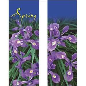   Banner Spring Beauty Siberian Iris Double Sided Patio, Lawn & Garden