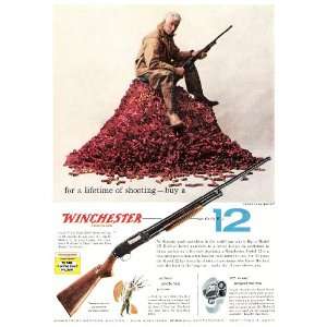  Winchester Model 12 Shotgun 1956 Original Print 