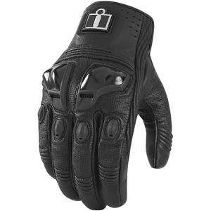  Icon Justice Touchscreen Leather Gloves   X Large/Black 