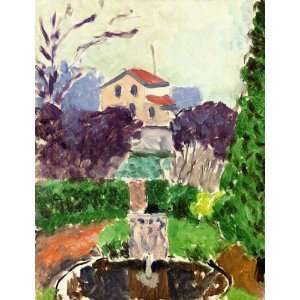Oil Painting The Artists Garden at Issy les Moulineaux Henri Matiss 
