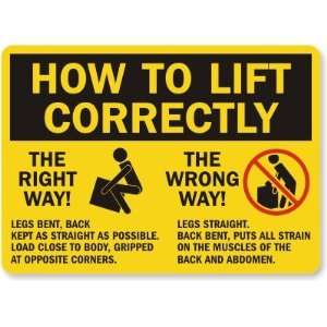  How To Lift Correctly The Right Way The Wrong Way 