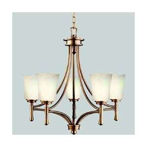   Kichler Natural Brass Wharton Chandeliers Mid Sized