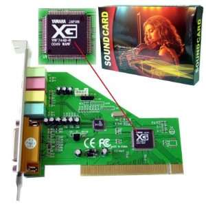  Yamaha 744 Chips 4 Channel PCI Sound Card 5 Port  4 