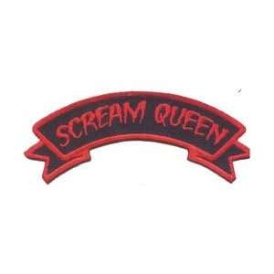   Gothic Embroidered Iron on Patch   Scream Queen KV13 