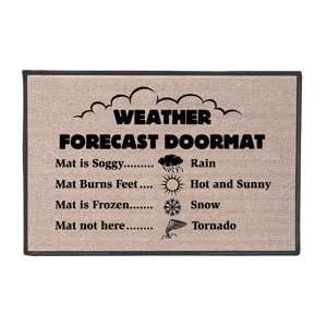  Weather Forecast Doormat Patio, Lawn & Garden