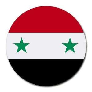  Syria Flag Round Mouse Pad