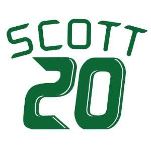  Sounders Zach Scott 20 Decal Sticker